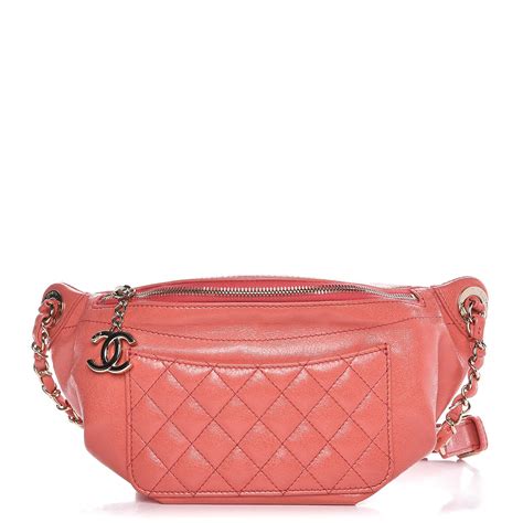 pink fur chanel bag|chanel fanny pack pink.